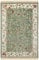 Nouristan Naveh Orient Teppich – Wohnzimmerteppich Orientalisch Kurzflor mit Fransen Vintage Orientalischer Samt-Teppich für Esszimmer, Wohnzimmer, Schlafzimmer – Grün, 195x300cm
