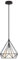 iDEGU Kronleuchter Industrielle Modern 20 cm Vintage Design Diamant Käfig, E27 Deckenleuchte Metall Lampenschirm Deckenlampe Dekoration (schwarz)