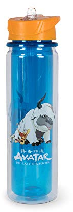 Surreal Entertainment Avatar: The Last Airbender Aang and Appa Water Bottle | Holds 16 Ounces