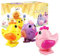 LIHAO 3 x Aufziehspielzeug Küken Ostern Uhrwerk Spielzeuge Set Kinder Aufziehen Ornament mit Geschenkbox als Geschenk für Jungen Mädchen