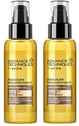 Avon Haarpflegekur mit Argan und Kokosöl 2 Stück a 100ml Spray Absolute Nourishment Feuchtigkeitspflege Glanz