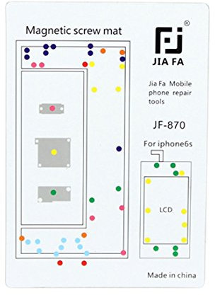 Zhangli Reparatur Ersatzteile Magnetische Schrauben Matte für iPhone 6S Reparatur Ersatzteile