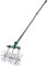 Rolling Cultivator Rotovator - 18 Offset Blades with 60 Adjustable Telescopic Long Handled - Lawn Aerator Garden Roller Tills Soil