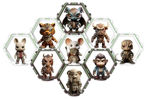YODAR 9-teiliges Regal für Funko-Pop-Figuren, schwebende Regale, Display für Organizer und Dekoration, Sammlerstücke, Ausstellungsständer, Vitrine, leuchtet bei Nacht