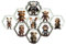 YODAR 9-teiliges Regal für Funko-Pop-Figuren, schwebende Regale, Display für Organizer und Dekoration, Sammlerstücke, Ausstellungsständer, Vitrine, leuchtet bei Nacht