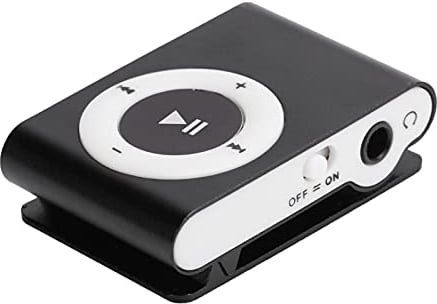 Digital MP3 Player, Portable HiFi Lossless Sound Music Player Mini Music Media Player Voice Recorder with Earphone USB Cable, Maximum Support 8GB Expansion for Outdoor Sports Running(Black)