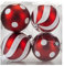 VFM - Red & White 9cm Baubles Candy Cane (4 Pack) - Christmas Tree Decorations