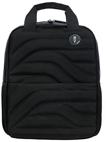 Bric's Reise-Rucksack Kollektion Ulisse B|Y, mit Trolley-Griffschlaufe. Laptop-Rucksack, PC-Tasche, Wasserabweisendes Material, Maße: 28x37x14, Schwarz