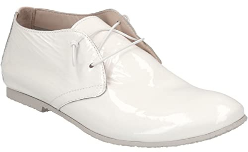 Donna Carolina Schnürschuhe 47.673.027, Lack/Brush, Weiß, Damen EU 43