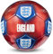 Hy-Pro Officially Licensed England FA Signature Football | Size 5, Metallic, Training, Match, Merchandise, Collectible For Kids and Adults, Red/Blue