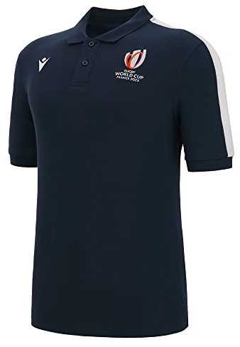 Macron Polo Adulte Rugby World Cup 2023 Officiel - Bleu - M