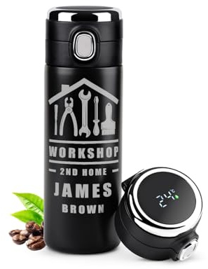 Maverton Thermal Mug for Man, Personalised Tumbler for boy, Workshop