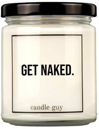 candle guy Duftkerze | Get naked. | Handgemacht aus 100% Sojawachs | 70 Stunden Brenndauer