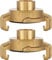 Poppstar 2x Raccord Rapide en Laiton 3/8 pouces Filetage Femelle (raccord fileté 3/8)