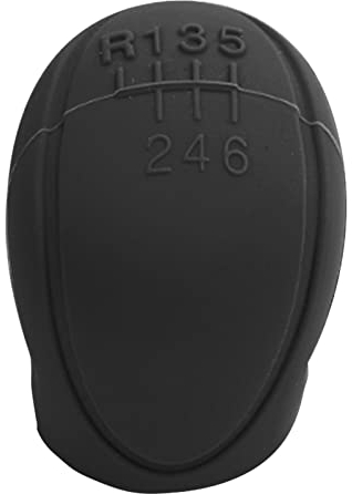 LINGJIONG Auto Schaltknauf Abdeckung, Silikon Auto Schaltknauf Abdeckung Schutz, 6 Gang Auto Runde Weiche Silikon Anti-Rutsch-Hebel Schaltknauf Abdeckung, Kratzfest