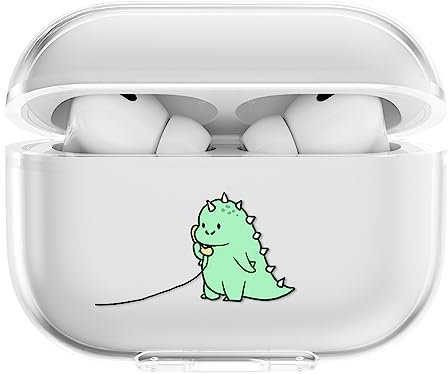 CasurvivePro Fundas para auriculares AirPods Pro, fundas transparentes de TPU con bonito patrón para Apple AirPods Pro 1st Charging Case Cases
