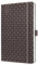 SIGEL J5123 Wochenkalender 2025 A5, Jolie, braun, Hardcover, Gummiband, Stiftschlaufe, Einstecktasche, 174 Seiten, vegan, Buchkalender, Terminplaner