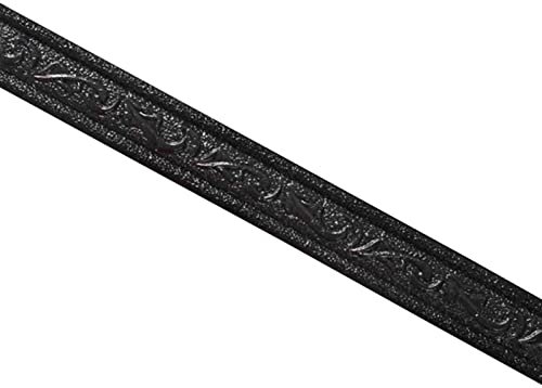 Wandbordüre Selbstklebend Wasserdicht Bordüre Spitzenmuster Tapetenbordüre, Selbstklebend Abnehmbare Tapete Fliese Trims, -Muster-Aufkleber, Wandverkleidung, Selbstklebende,5 Stück,Schwarz