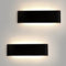 Mille Lucciole 2 Stück Wandleuchte Innen Modern LED Wandleuchte Innen 18W 31CM 2160LM Wandlampe Schwarz Up Down Wandbeleuchtung Neutralweiß Wandleuchten IP44 Flurlampen für Wohnzimmer Schlafzimmer