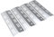 tuning-art GA45 Gasgrill Brennerabdeckung Edelstahl kompatibel mit Enders Boston Pro 4 Gasgrills | Brennerschutz | Passgenau, Farbe:4er Set Matt Bulle