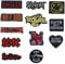 BDSHUNBF 12 Stück Patches zum Aufbügeln, Flicken zum Aufbügeln, Bügel Patches, Bestickte Aufnäher, Band Patch für Kleidung, Jeans, T-Shirt, Textilien, Taschen, Bügelflicken