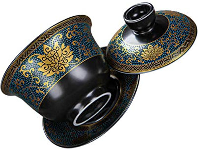 Mikinona 1set Tazze Da Tè Tazze Retro Classico Zuppiera Per Tè Oolong Puer e Decorazione e Unico Per Amici e Famiglia