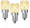 3 Pack E14 Oven Bulb, Dimmable, 300°C Heat Resistant, 2700K Warm White, SES Small Edison Screw Base Light Bulbs, for Salt Light, Oven, Fridge and Wax Warmer