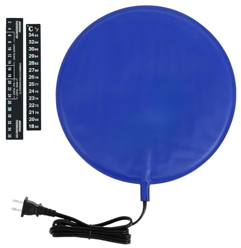 PTMTFYL Home Brewing Fermentation Heating Pad, 25 Watts Kombucha Heating Pad, Waterproof Kombucha Jar Heat Wrap with Temperature Control and 2 Temp Strips, Heating Pad for Sourdough Bread