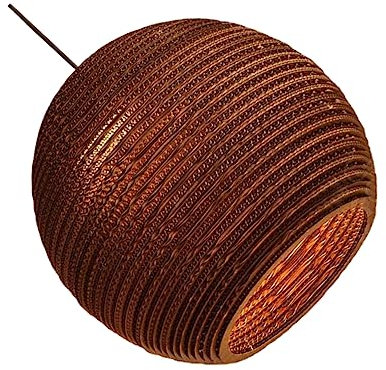 Artibetter Kugelförmige Papier Pendelleuchte Wabenleuchte Antike Hängelampe Im Südostasiatischen Stil Dekorativer Kronleuchter Für Restaurant Wohnzimmer Flur Klein (20 * 18cm)