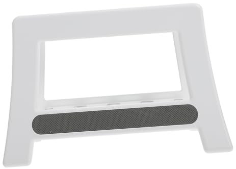 HOMSFOU 1pc Laptop Tablet Rack Mobile Phone Holder Stand Easy Gravity Clamp for Ergonomic Computing White
