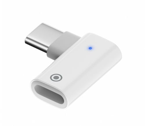 Adattatore di Ricarica compatibile con Apple Pencil di Prima Generazione | Adattatore USB-C a 90 Gradi per iPad Pencil | Solo per Ricarica
