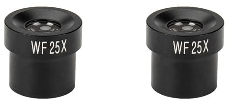 Hlxnyami 2X WF25X Mikroskop-Okular, 12 mm Weites Sichtfeld für Biologisches Mikroskop mit 23,2 mm Montageanschluss