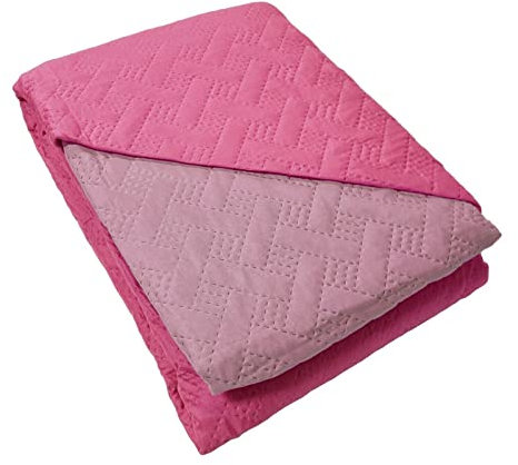 GX GARGIX Trapuntino Copriletto Trapuntato Primaverile Bicolore Double Face Leggero (TTDP-3/Fuxia, UNA PIAZZA E MEZZA)