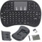 Mini Keyboard Remote Control with Touchpad Mouse, 2.4GHz Wireless USB Dongle, RGB Backlit, for Android TV Box, Smart TV, PC, Laptop, Windows OS, HTPC, Home Theater PC