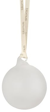 blomus 4er Set Weihnachtsschmuck -JUHLA- | Weihnachtskugeln Farbe Clear | Christbaumkugeln mit Aufhänger | Größe M Ø7 cm