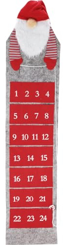 Wichtel Adventskalender befüllbar - Zwerg Weihnachtskalender zum befüllen Filz - 26 x 120 cm
