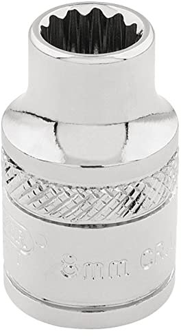 Draper 32768 Hi-Torq 12 Point Socket Square Drive 3/8 Inch, 6mm, Blue