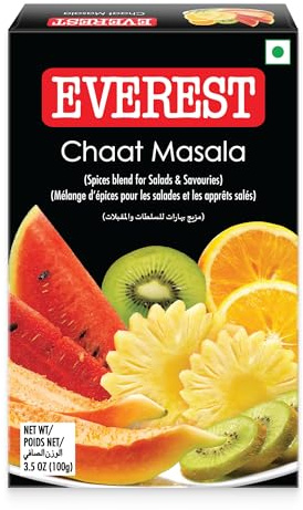 Everest Chaat Masala 100g | Indian Chaat Spice Blend for Salads, Fruits, Snacks & Savoury Street Food | India’s No.1 Spice Brand