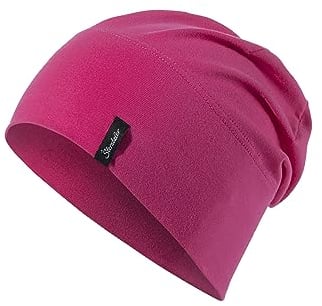 Sterntaler OCS Beanie uni - Lässige Slouch Beanie Mütze aus Singlejersey (Bio) - weiche Mädchen Kopfbedeckung, variabel tragbar - Baby und Kinder Übergangsmütze, magenta,, Größe 49