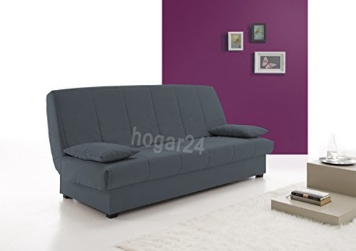 HOGAR24 ES - Sofa Cama Clic CLAC con ARCÓN DE ALMACENAJE Azul
