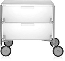 Kartell Mobil, Mobile Contenitore, 2 cassetti, Con Ruote, Ghiaccio