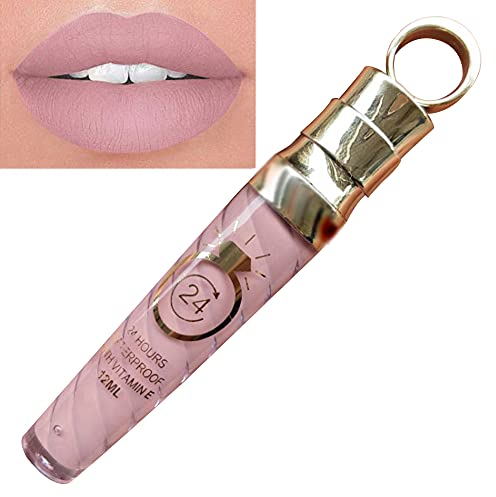 Allbesta Matte Liquid Lipstick Make-Up Lipgloss Lippenstift Wasserfest Langlebig (1 x 12 ml) (1#)