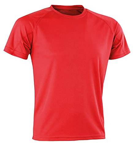 Spiro Mens Aircool T-Shirt (2XL) (Red)