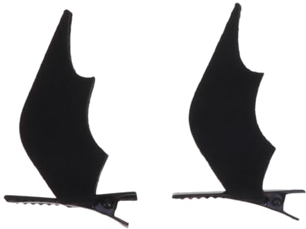Amosfun Halloween Fledermausflügel Haarspangen Fledermaus Haarklemme Halloween Haarnadel Haarschmuck für Mädchen Frauen