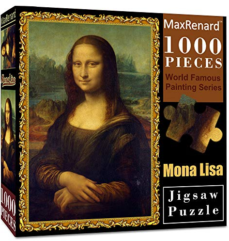MaxRenard Puzzle für Erwachsene 1000 Teile Mona Lisa Leonardo da Vinci Puzzle 1000 Teile Klassische Ölgemälde
