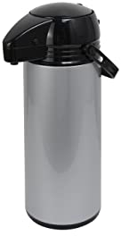 aro Jarra Térmica Airpot, Acero Inoxidable, Tapa Negra, 1,8 L