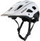 DKONI MTB Mountain Bike Helmet for Youth and Adults, Unisex, Lightweight, Adjustable Fit 54-61cm, Removable Visor and Liners, 17 Large Air Vents (White Black)