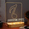 YuanDian Personalisierbarer Schallplattenständer, Schallplattenständer aus Holz, Acryl-Halter für Vinyl-Album-Display und Aufbewahrung mit warmweißen Lichtern, LED-Display-Aufbewahrungsbox