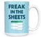 Mug Monster - Freak in The Sheets Excel Mug, Funny Spreadsheet Gift for Accountant - Ceramic Coffee Mug/Cup, Gift for Men or Women, Extra Large and Giant Mug Available, 15oz White Mug