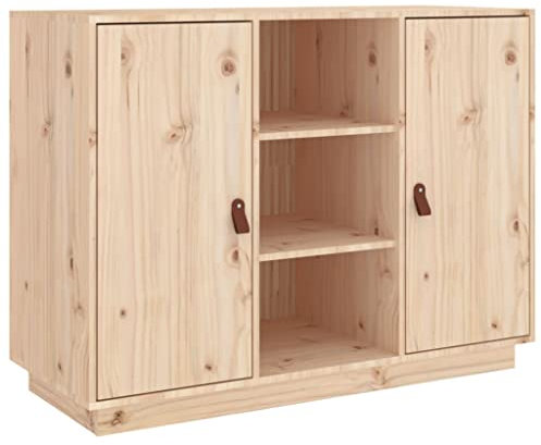 vidaXL Sideboard Schrank Anrichte Beistellschrank Kommode Mehrzweckschrank Standschrank Wohnzimmerschrank 100x40x75cm Massivholz Kiefer